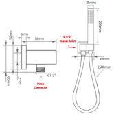 Expert Homewares Ottimo Hand-held Shower On Swivel Bracket