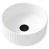 Expert Homewares Zoya 280mm Gloss White Round Ceramic Basin with Pop-Up Waste
