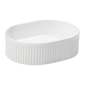 Expert Homewares Zoya 400mm Gloss White Pill Ceramic Basin with Pop-Up Waste