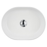 Expert Homewares Zoya 400mm Gloss White Pill Ceramic Basin with Pop-Up Waste