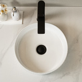 Expert Homewares Zoya 280mm Gloss White Round Ceramic Basin with Pop-Up Waste