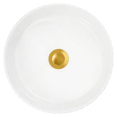 Expert Homewares Zoya 280mm Gloss White Round Ceramic Basin with Pop-Up Waste