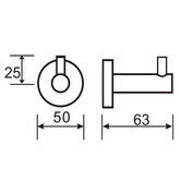 Expert Homewares Solander Stainless Steel Robe Hook
