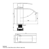 Expert Homewares Polly Square Waterfall Basin Mixer
