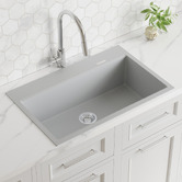 Expert Homewares 780mm Single Granite Composite Kitchen Sink