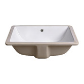Expert Homewares Cambridge Curved White Ceramic Undermount Basin