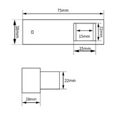 Expert Homewares Anley Wall Mount Shower Holder