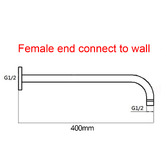 Expert Homewares Euro 300mm Round Super-Slim Shower Arm &amp; Head