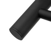 Expert Homewares Solander 500 x 520mm Matte Black 4 Bar Heated Towel Rail