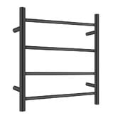 Expert Homewares Solander 500 x 520mm Matte Black 4 Bar Heated Towel Rail