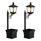 Expert Homewares Zander Solar Lamp Post Lights