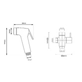 Expert Homewares Lyka Toilet Bidet Spray with Diverter