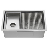 Expert Homewares Barossa 680mm Single Stainless Steel Kitchen Sink &amp; Accessories Package