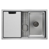 Expert Homewares Barossa 680mm Single Stainless Steel Kitchen Sink &amp; Accessories Package