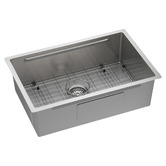 Expert Homewares Barossa 680mm Single Stainless Steel Kitchen Sink &amp; Accessories Package