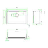 Expert Homewares Barossa 680mm Single Stainless Steel Kitchen Sink &amp; Accessories Package