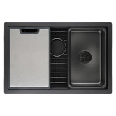 Expert Homewares Barossa 680mm Single Stainless Steel Kitchen Sink &amp; Accessories Package