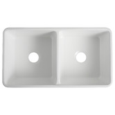 Expert Homewares Pierre 838mm Double Fireclay Farmhouse Sink