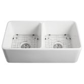 Expert Homewares Pierre 838mm Double Fireclay Farmhouse Sink