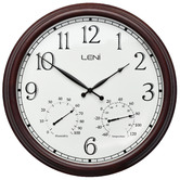Leni 60cm Rust Leni Metal Outdoor Wall Clock