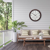 Leni 60cm Rust Leni Metal Outdoor Wall Clock