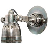 Thabisa Lighting Seattle Antique Silver Metal Rotatable Wall Sconce