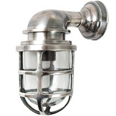 Thabisa Lighting Porto Glass Lantern in Antique Silver
