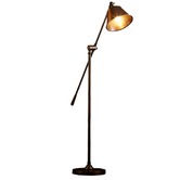 Thabisa Lighting Antique Brass Winslow Floor Lamp (Complete with Shade)