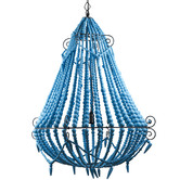Thabisa Lighting Gola Beaded Wooden Chandelier