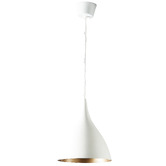 Thabisa Lighting White MacMillan Metal Pendant Light