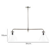 Thabisa Lighting Gadsden Double Arm Pendant Light