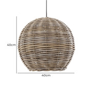 Thabisa Lighting Round Rattan Pendant Light