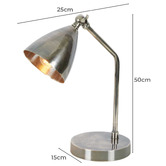 Thabisa Lighting Gable Brass Desk Lamp