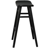 La Verde 65cm Black Smitham Mahogany Barstool