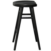 La Verde 67cm Black Braga Mahogany Barstool