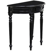 La Verde Larsson Curved Mahogany Console Table