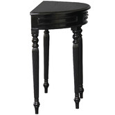 La Verde Larsson Curved Mahogany Console Table