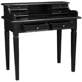 La Verde Black Larsson Mahogany Writing Desk