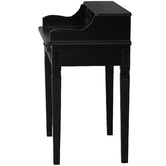 La Verde Black Larsson Mahogany Writing Desk