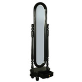 La Verde Felicity Mahogany Wood Standing Mirror