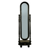 La Verde Felicity Mahogany Wood Standing Mirror
