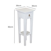La Verde Etta Mahogany Wood Plant Stand