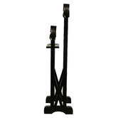 La Verde Humphrey Mahogany Wood Double Valet Stand