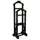 La Verde Humphrey Mahogany Wood Double Valet Stand