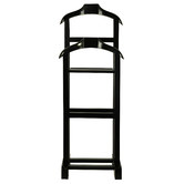 La Verde Humphrey Mahogany Wood Double Valet Stand