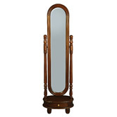 La Verde Felicity Mahogany Wood Standing Mirror