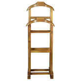 La Verde Humphrey Mahogany Wood Double Valet Stand
