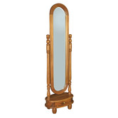 La Verde Felicity Mahogany Wood Standing Mirror