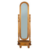 La Verde Felicity Mahogany Wood Standing Mirror