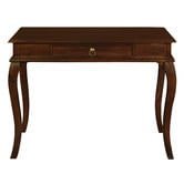 La Verde Nathaniel Mahogany Wood Writing Desk